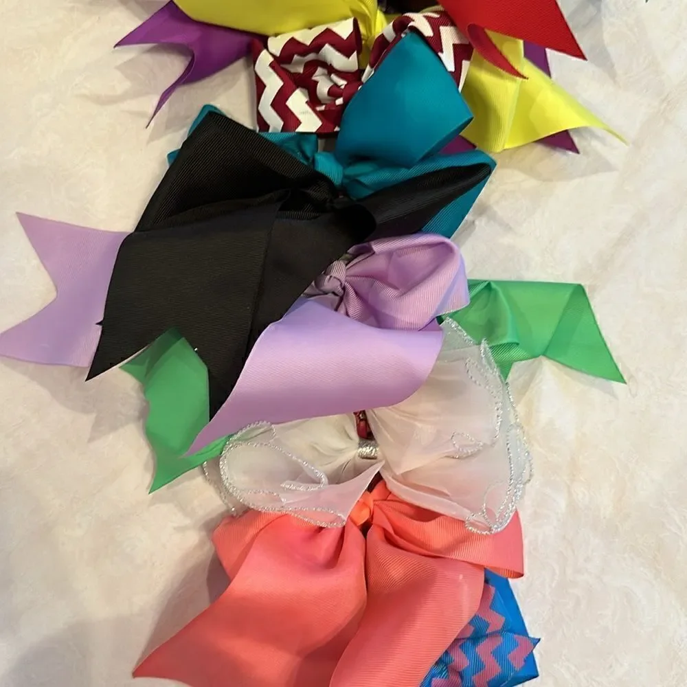 Hair Bows Barettes Set of 40 All Colors